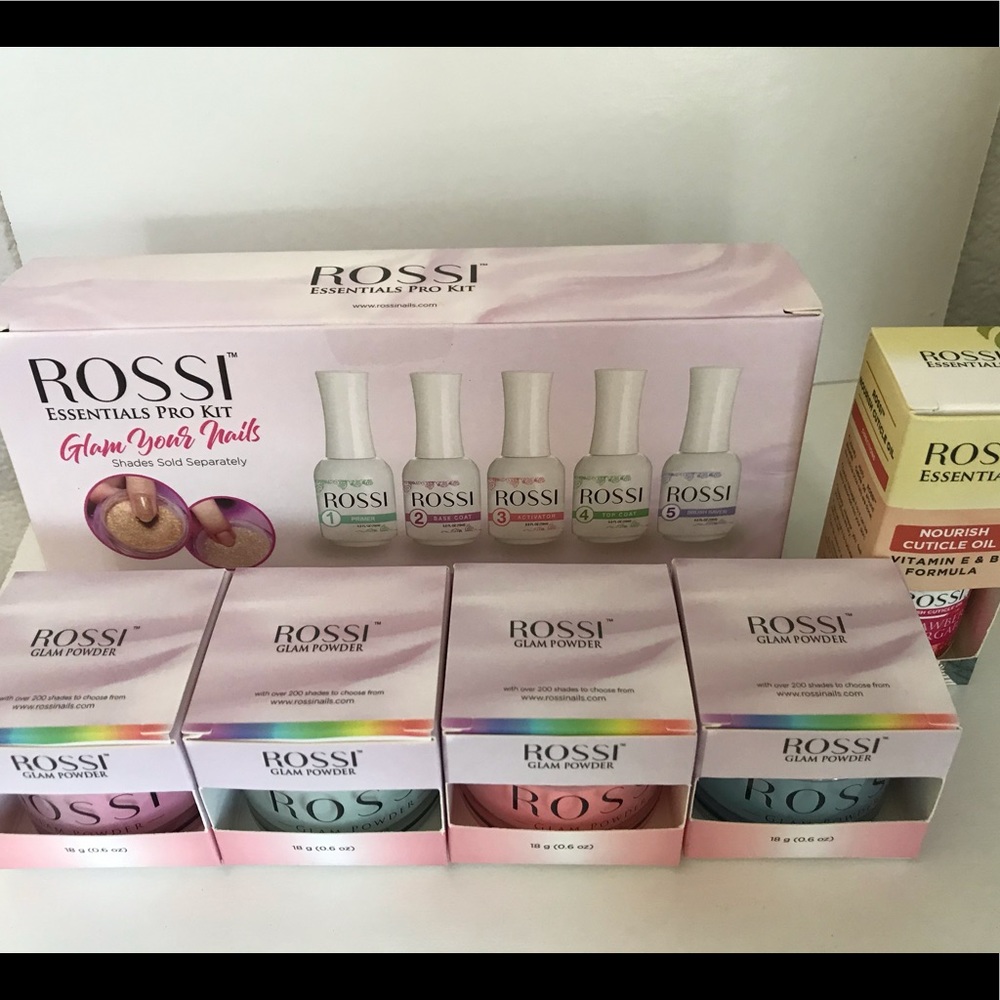 Rossi Essential Pro Kit Glam Powder Cuticle Nouris